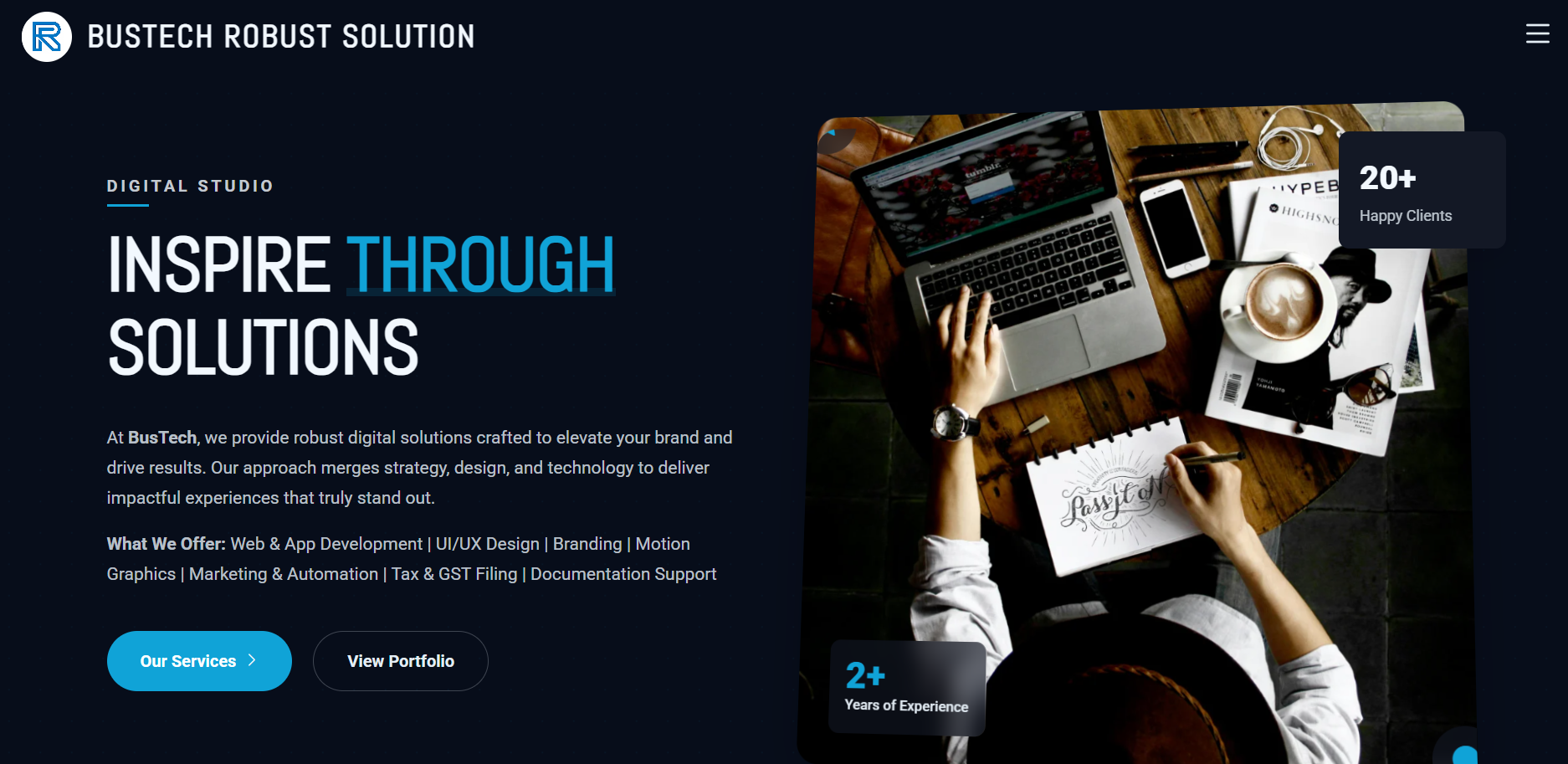 Robust Solution Landing Page